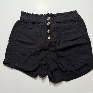 Love Tree Women’s Button-Front Cotton Shorts, Size M